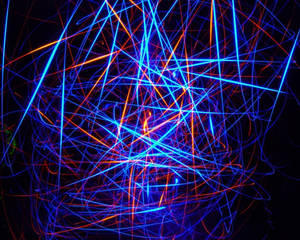 Abstract Lines Led Light Wallpaper