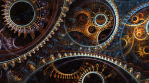 Abstract Mechanical Cogsand Gears Wallpaper