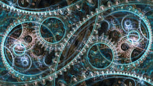 Abstract Mechanical Fractal Art Wallpaper