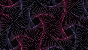 Abstract Neon Wave Pattern4 K Wallpaper