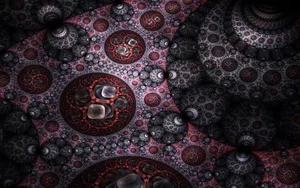 Abstract Painting In Dark Tones Wallpaper