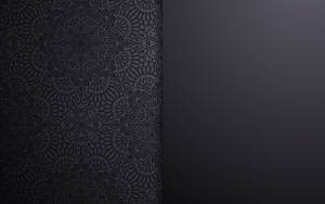 Abstract Plain And Ethnic Black Pattern Wallpaper