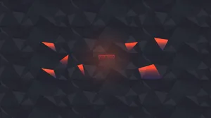 Abstract Polygonal Background With Glowing Elements Wallpaper