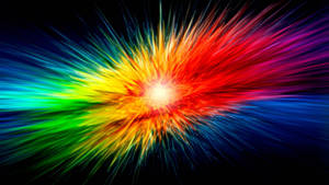 Abstract Rainbow Colorful Splash Wallpaper