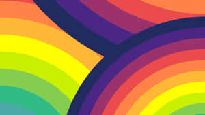 Abstract Rainbow Swirl Background Wallpaper