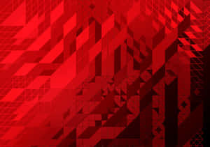Abstract Red Geometric Pattern Wallpaper