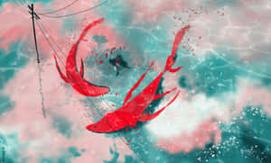 Abstract Red Snapper Art Wallpaper