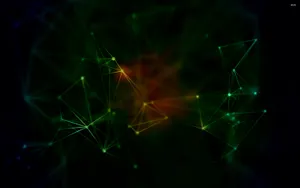Abstract Shapes Connected By Dots Wallpaper