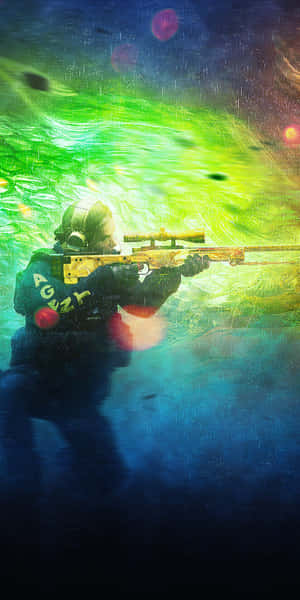 Abstract Sniperin Action Wallpaper