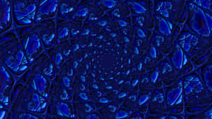 Abstract Spiral Pattern Blue Pc Wallpaper