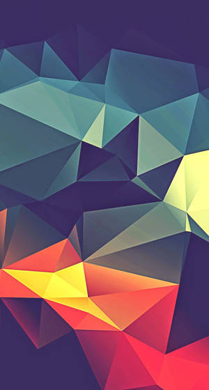 Abstract Triangular Mosaic Portrait Wallpaper