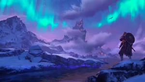 Ac Valhalla Aurora Borealis Wallpaper