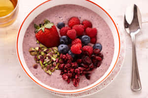 Acai Berry Smoothie Bowl Wallpaper