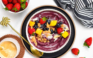 Acai Bowl Healthy Breakfast Wallpaper