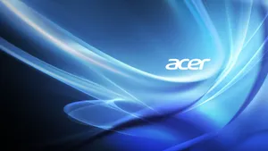 Acer Blue Aesthetic Themed Logo Wallpaper