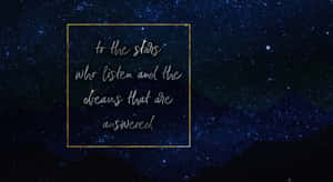 Acotar Quote Dark Sky Wallpaper