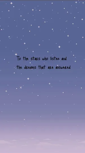 Acotar Quote Lavender Sky Wallpaper