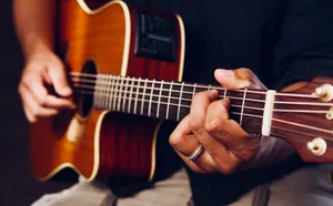 Acoustic Guitar Performance Wallpaper