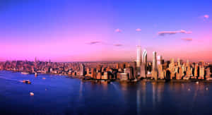 Across The City Skyline Wallpaper