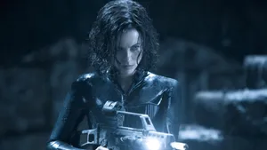 Action_ Heroine_in_ Dark_ Setting_4 K.jpg Wallpaper