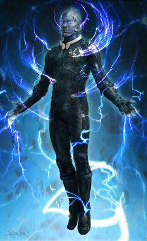 Actor Jamie Foxx As Electro In The Amazing Spider-man 2 Wallpaper