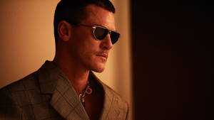 Actor Luke Evans Versace Sunglasses Collection Wallpaper