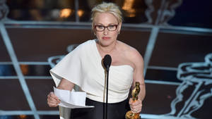 Actress Patricia Arquette Boyhood Oscar Winner Wallpaper