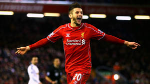 Adam Lallana Arms Open Wide Wallpaper