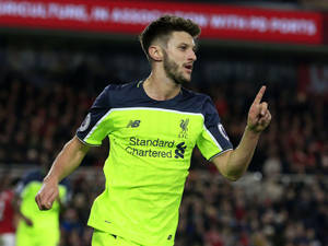 Adam Lallana Pointing Celebration Wallpaper