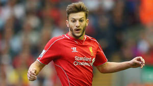 Adam Lallana Red Liverpool Kit Wallpaper