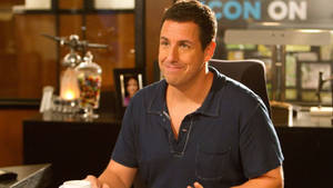 Adam Sandler Forcing Smile Wallpaper