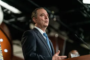 Adam Schiff Giving A Speech Wallpaper