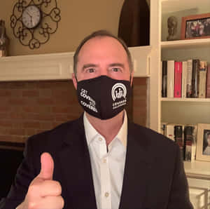 Adam Schiff Giving A Thumbs Up Wallpaper