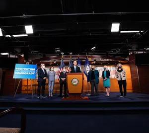 Adam Schiff With Other Representatives Wallpaper