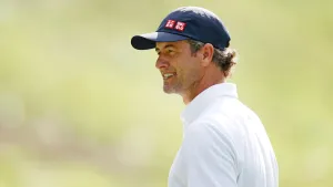 Adam Scott With Curly Hair Wallpaper