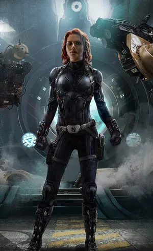 Add A Bit Of Flash To Your Style With The Black Widow Iphone Wallpaper