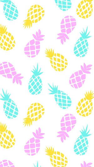 Add Some Color To Your Home With Delightful Pineapple Patterns Wallpaper