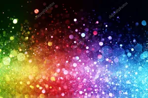Add Some Sparkle To Your Life - Rainbow Glitter Wallpaper