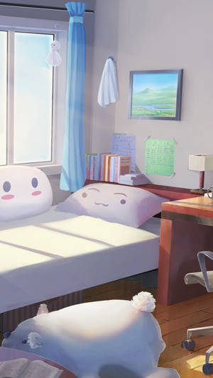 Adorable Anime Room Wallpaper