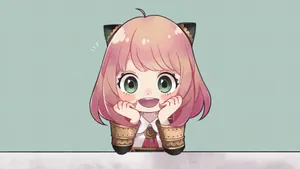 Adorable Anya Forger Spy X Family Wallpaper