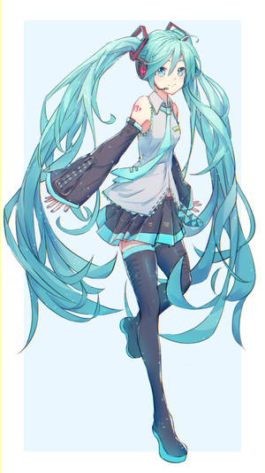 Adorable Hatsune Miku Aesthetic Wallpaper