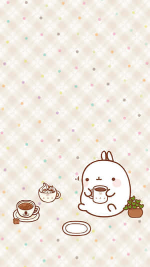 Adorable Kawaii Japanese Characters In A Colorful World Wallpaper