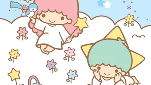 Adorable Little Twin Stars Wallpaper