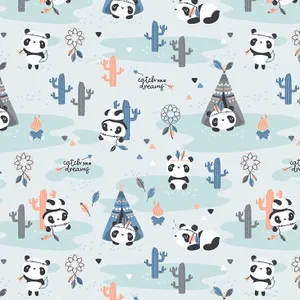 Adorable Panda In Snow Wallpaper