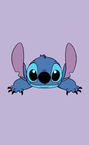 Adorable Stitch Purple Portrait Wallpaper