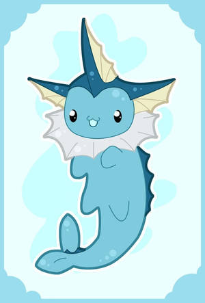 Adorable Vaporeon Illustration In High Resolution Wallpaper