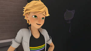 Adrien Agreste Robostus Scene Wallpaper