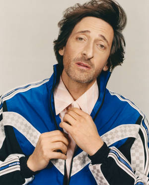 Adrien Brody In A Blue Jacket Wallpaper