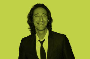 Adrien Brody Yellow Tint Wallpaper