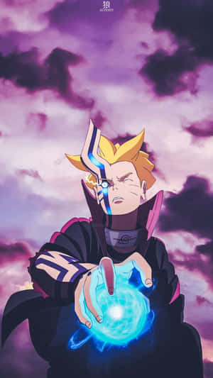 Adult Boruto In A Ready-to-fight Pose Wallpaper